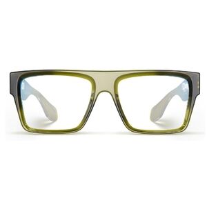 Square Full Rim Blue Light Blocking Glasses Eyewear Olive Frame